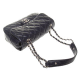Chanel A90211 Navy Perforated Lambskin Quilted Shoulder Bag
