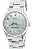 PRE OWNED MENS ROLEX STAINLESS STEEL OYSTER PERPETUAL WITH MOP DIAMOND DIAL 1002