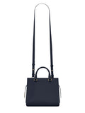 East Side Small Tote Bag In Midnight Blue Smooth Leather
