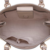 Gucci 353122 Beige/Ebony GG Fabric with Beige Leather Trim Tote Bag