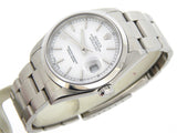 Pre Owned Mens Rolex Stainless Steel Datejust with a White Dial 16200