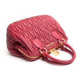 Miu Miu Rubino Matelasse Nappa Handbag
