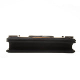 Chanel Black Velvet Calfskin Boy Brick Horizontal Chain Bag