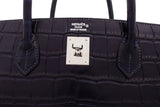 Indigo Blue Alligator Mat Birkin 40