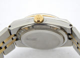 Pre Owned Mens Rolex Two-Tone Oysterquartz Datejust Silver 17013