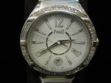 Piaget white leather strap