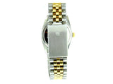 Pre Owned Mens Rolex Two-Tone Datejust with a Red Vignette Diamond Dial 16013