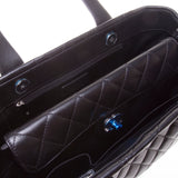 Chanel Black Lambskin Quilted Tote Bag