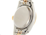 PRE OWNED LADIES ROLEX TWO-TONE OYSTER PERPETUAL WITH A SILVER DIAL 67193