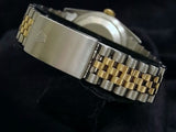Pre Owned Mens Rolex Two-Tone Datejust with a Black Dial 16233