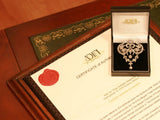 Platinum brooch & pendant Garland Style