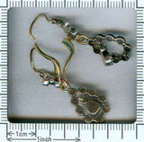 Victorian diamond dangle earrings