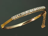 Vintage gold inline diamonds bangle