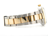 Pre Owned Mens Rolex Two-Tone Datejust Diamond String Black 16013