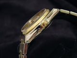 PRE OWNED MENS ROLEX TWO-TONE OYSTERQUARTZ DATEJUST GOLD CHAMPAGNE 17013
