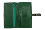 Vert Emeraude Porosus Crocodile Lisse Bearn Wallet