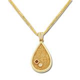 tears of love gold pendant necklace