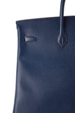 Pre-Owned Hermès Blue Roy Ardennes Leather Birkin 40