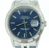 Pre Owned Mens Rolex Stainless Steel Datejust with a Blue Dial 16264