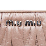 Miu Miu Cammeo Shiny Calfskin Matelassé Lux Handbag