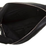 Chanel A90838 Black Calf Leather Quilted Chain Bag