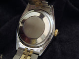 Pre Owned Mens Rolex Two-Tone Diamond Datejust with a Silver Dial 16013