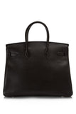 Pre-Owned Hermès Marron Fonce Courchevel Birkin 35