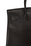 Pre-Owned Hermès Marron Fonce Courchevel Birkin 35