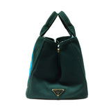 Prada Blue / Green Canvas Handbag with Shoulder Strap