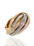 Cartier Diamond Tricolor Ring