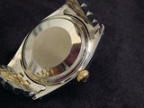 Pre Owned Mens Rolex Two-Tone Datejust with a Gold Roman Dial 16013