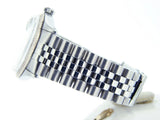 Pre Owned Mens Rolex Stainless Steel Datejust with a Silver Diamond Dial 1601