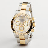PRE OWNED MENS ROLEX TWO-TONE DAYTONA WITH A SLATE DIAL 116523
