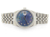 Pre Owned Mens Rolex Stainless Steel Datejust with a MOP Diamond Dial 16220