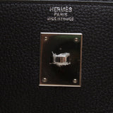 Hermes Black Clemence Leather Kelly 32cm (T Stamp)