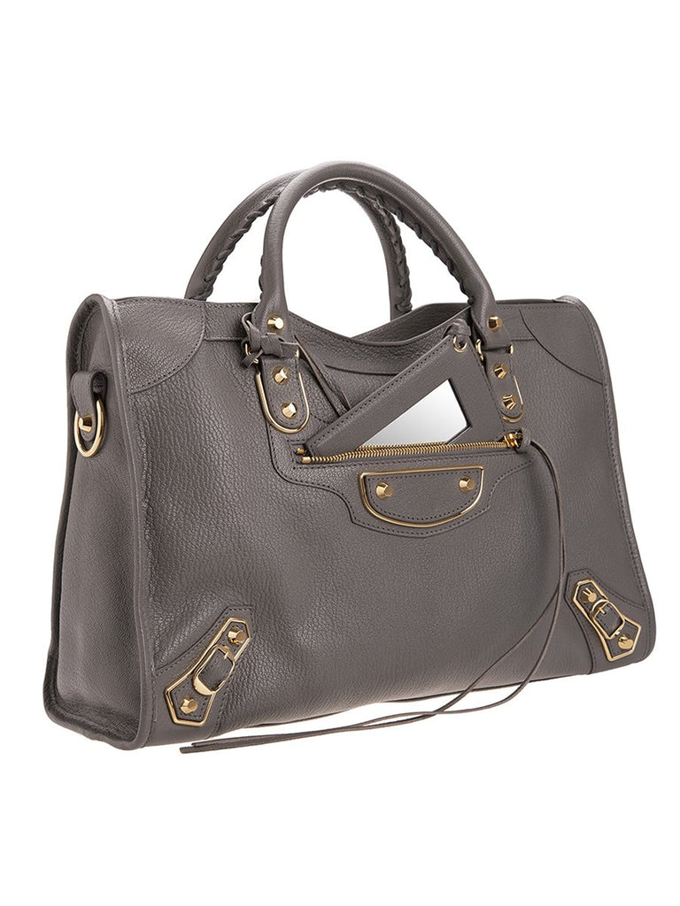 Inhalere tommelfinger minimum Classic Metallic Edge City Medium Grey Leather Tote – Luxify Marketplace Inhalere tommelfinger minimum Classic Metallic Edge City Medium Grey Leather Tote – Luxify Marketplace