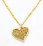 nude love gold pendant necklace