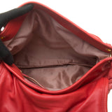 Miu Miu Orange Red Matelasse Nappa Leather Coffer Handbag