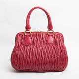 Miu Miu Rubino Matelasse Nappa Handbag