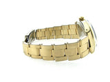 PRE OWNED MENS ROLEX GOLD SHELL OYSTER PERPETUAL WITH A CHAMPAGNE DIAL 1024