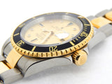 PRE OWNED MENS ROLEX TWO-TONE SUBMARINER DATE WITH A SERTI DIAL 16613T