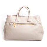 Prada Grey Calf Leather Handbag with Shoulder Strap