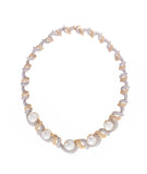 Sea pearl and diamond necklace