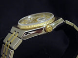PRE OWNED MENS ROLEX TWO-TONE OYSTERQUARTZ DATEJUST SILVER 17013