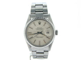 Pre Owned Mens Rolex Stainless Steel Datejust with a Silver Dial 16030