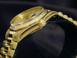Pre Owned Mid-Size Rolex Yellow Gold Datejust President Champagne Diamond 6827