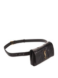 Jamie Carre Rive Gauche Black Quilted Leather Belt Bag