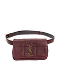 Jamie Carre Rive Gauche Dark Legion Red Quilted Leather Belt Bag