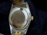 Pre Owned Mens Rolex Two-Tone Datejust with a Gold Tiffany & Co. Dial 16013