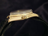 PRE OWNED MENS ROLEX YELLOW GOLD OYSTER PERPETUAL WITH A SILVER DIAL 1003
